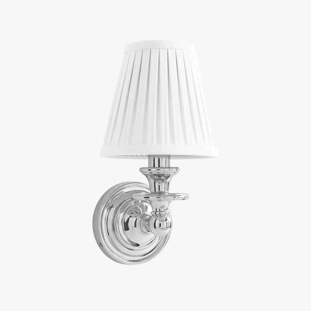 Kalvora Classic Sculpted Wall Sconce – Fabric Shade Sconce For Indoor Accent Lighting KL1162