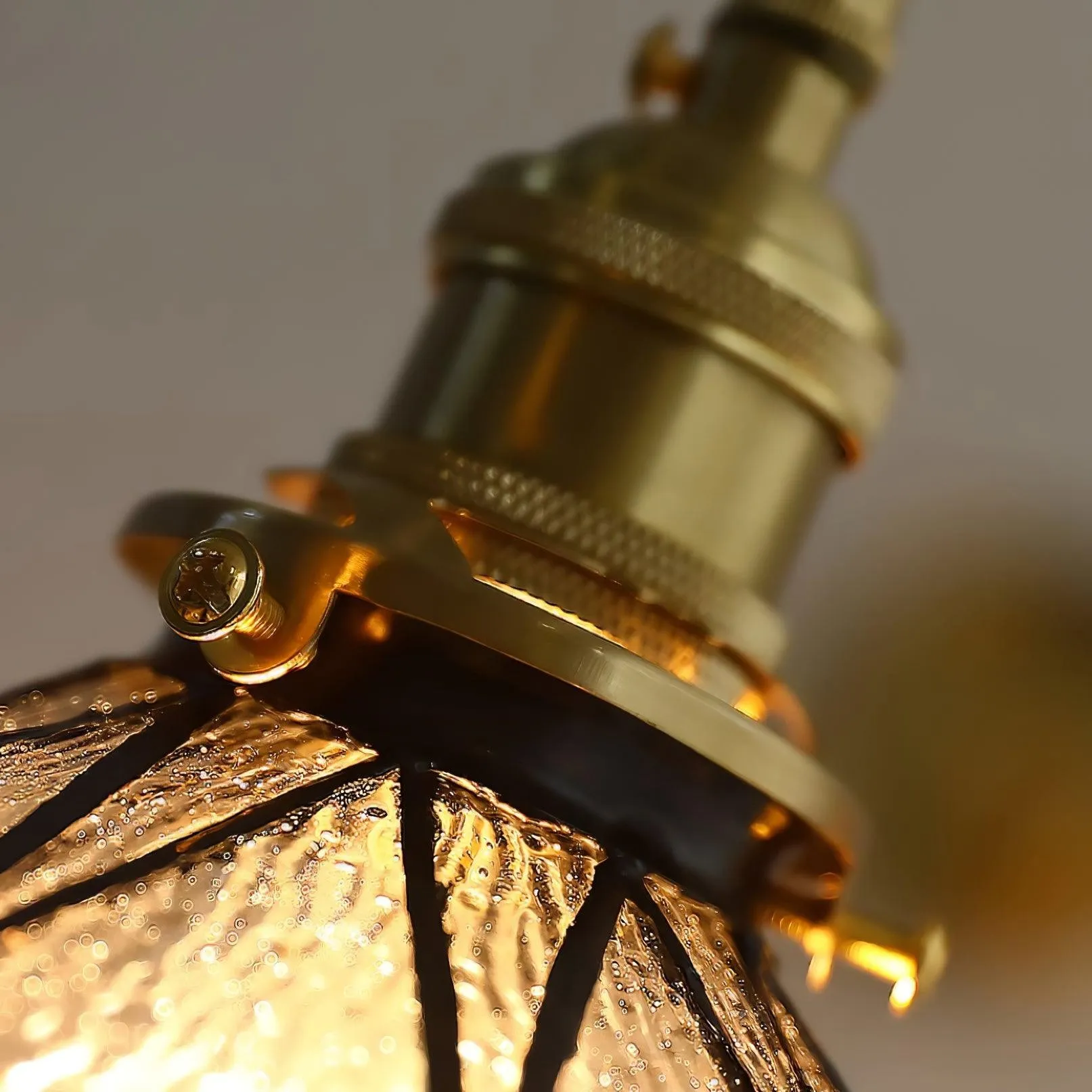 Retro Pastoral Glass Wall Lamp KL613