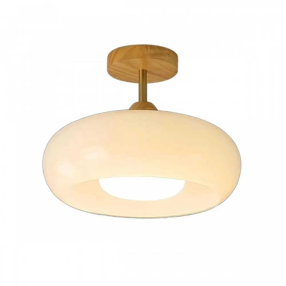 Vintage Bauhaus Style Glass Ceiling Light KL36