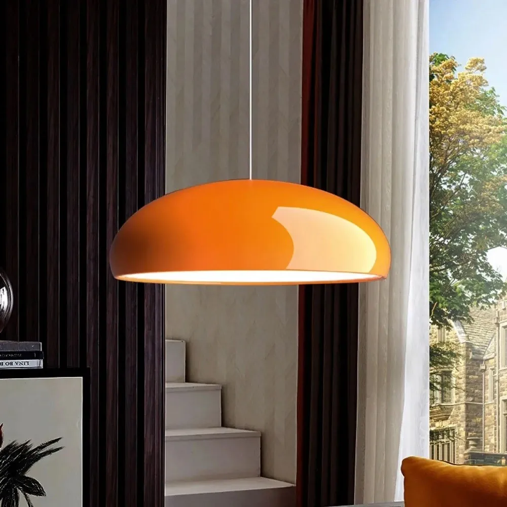 Pangen Dome Pendant Light - Modern Colorful Pendant Lamp for Living Room and Dining Space