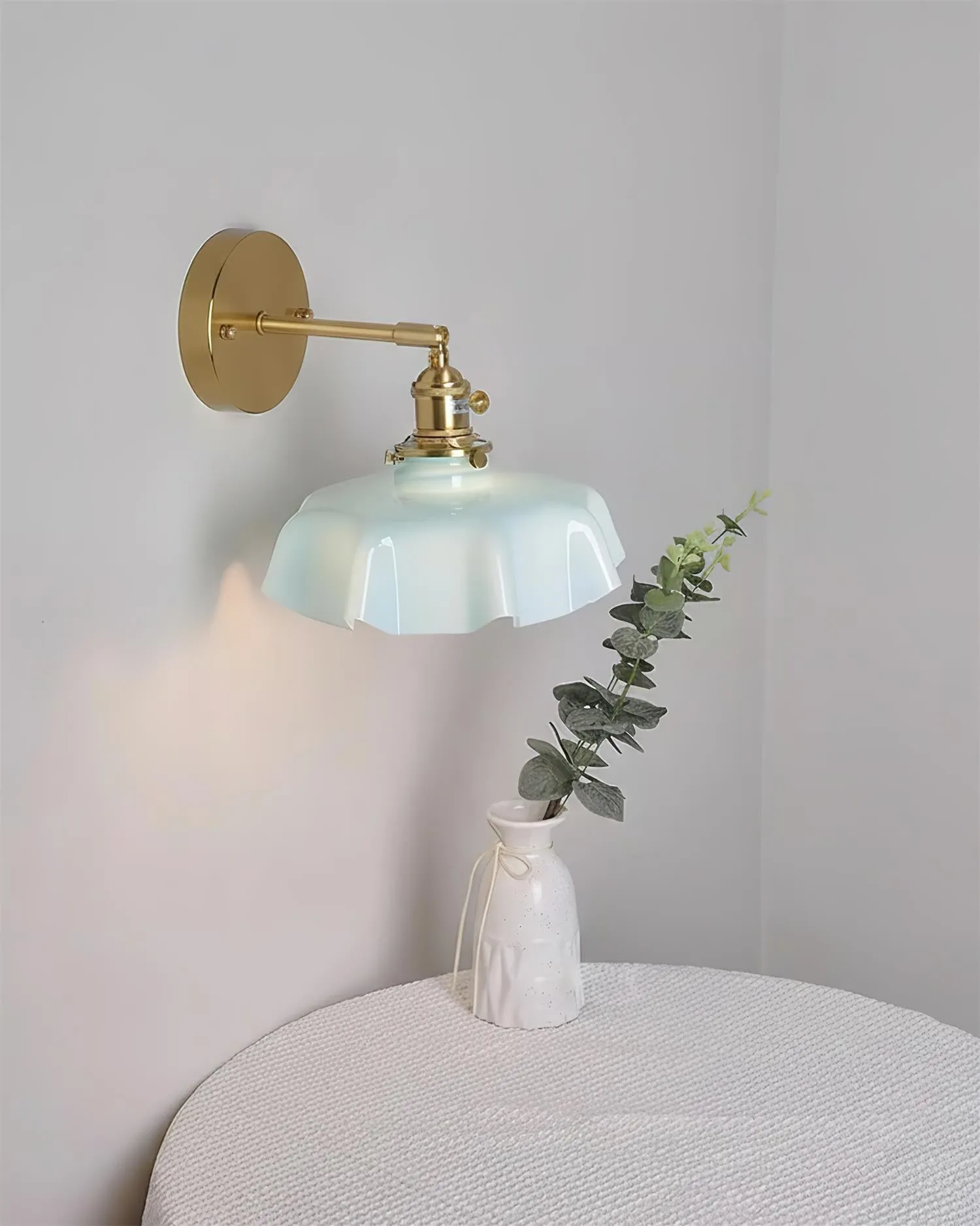 Skirted Ripple Wall Lamp D246