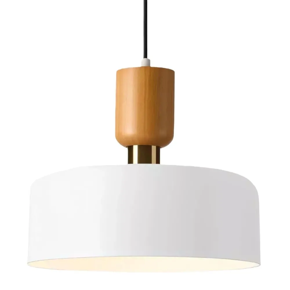 Natural Circle Modern Wooden Pendant Light KL1101