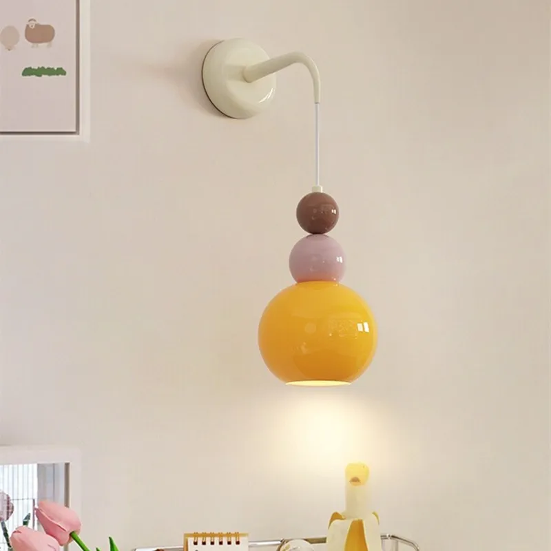 French Style Ice Cream Globe Wall Light KL134