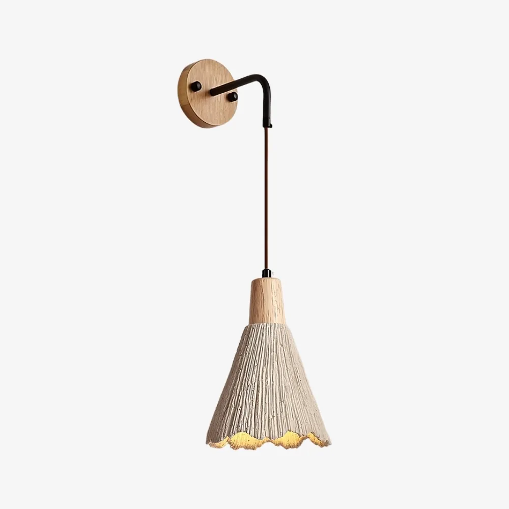 Solaraeon Microcement Minimalist Concrete Wall Sconce - Indoor Accent Lighting for Living Room KL2293