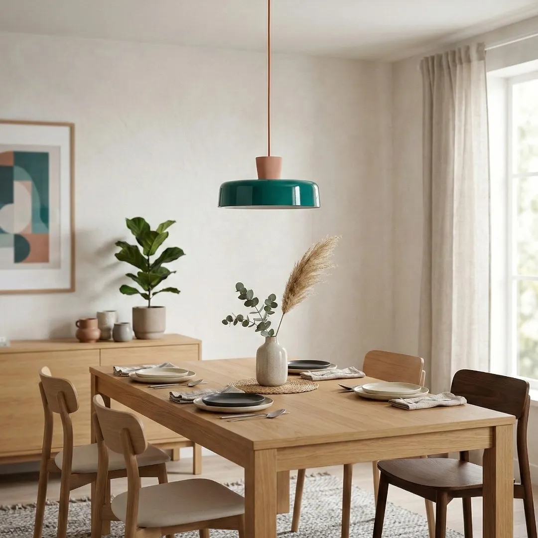 Chromara Bowl Pendant Light - Elegant Retro Colorful Pendant Light for Kitchen KL2311