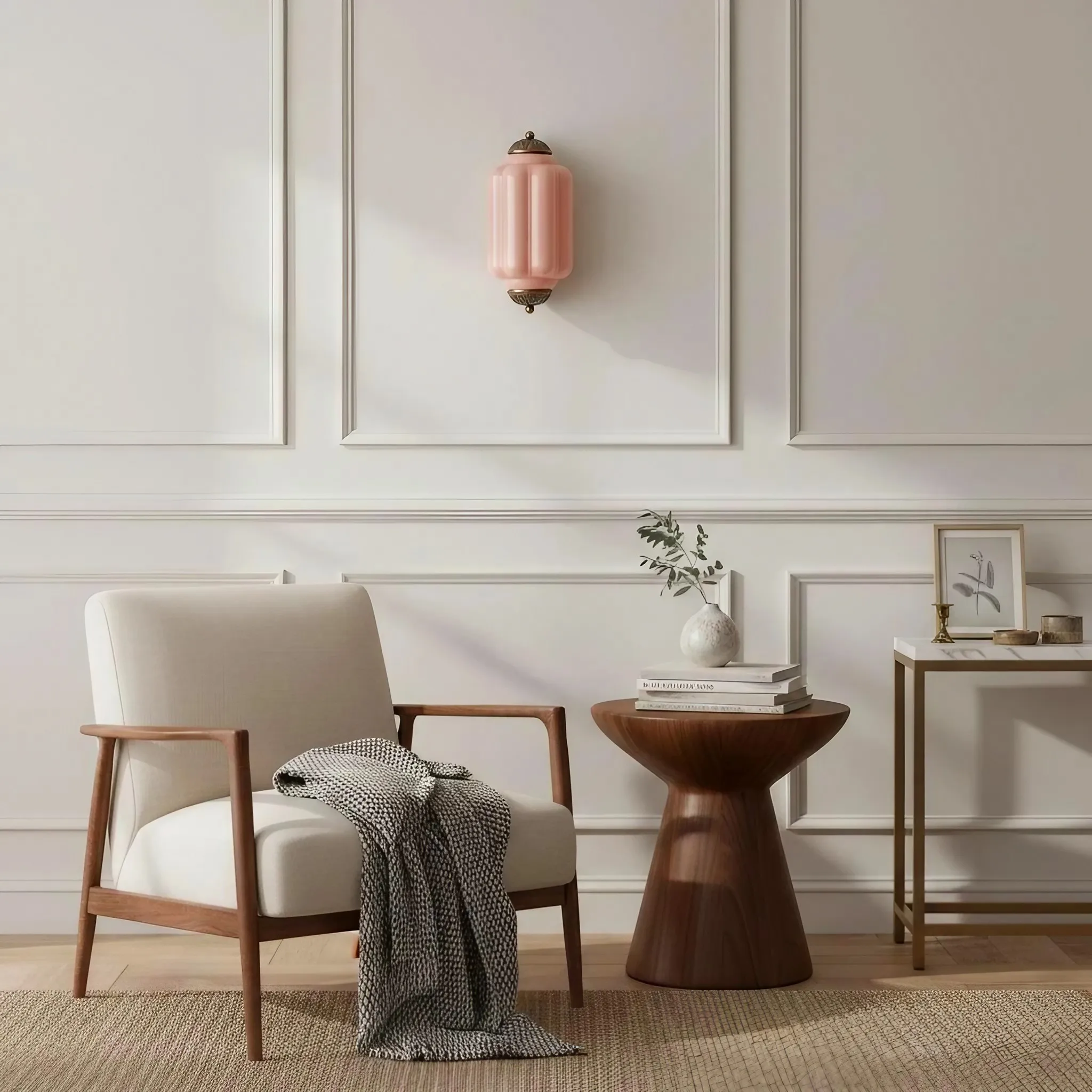 Eloise Long Pumpkin Retro Glass Recessed Wall Lamp KL857