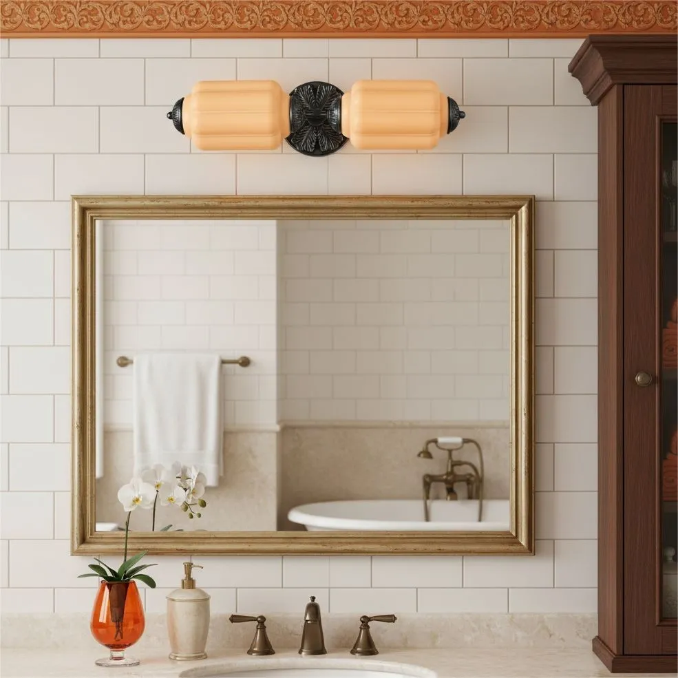 Eloise Pumkin Glass Vanity Sconce KL856