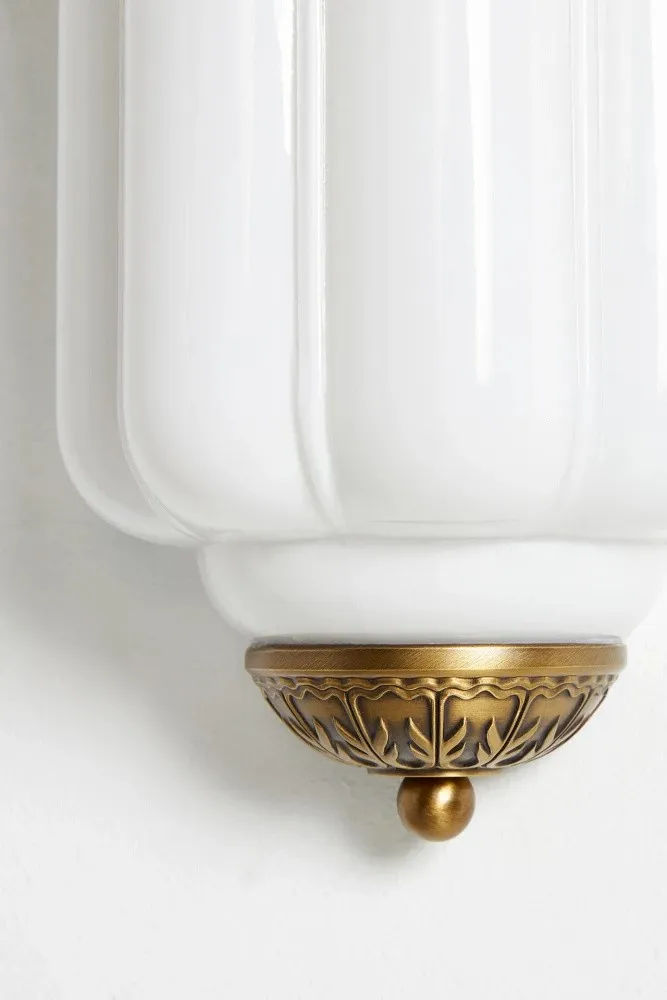 Eloise Long Pumpkin Retro Glass Recessed Wall Lamp KL857