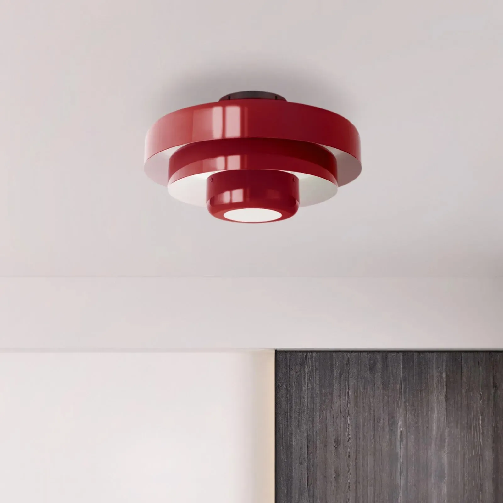 Three-Tier Bauhaus Ceiling Lamp - Bold Colors Ceiling Light for Bedroom or Lounge KL885