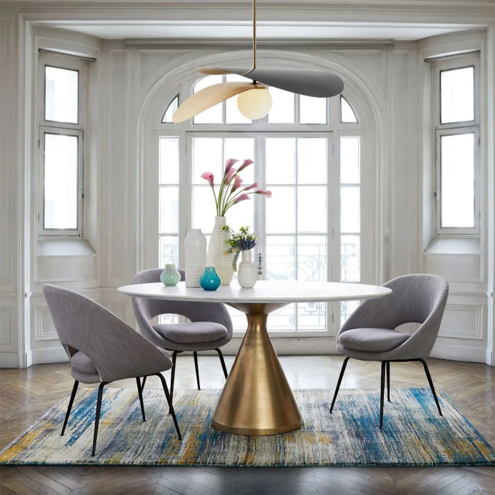 Nordic Simple Double-layer Spherical Glass Ball Chandelier KL541