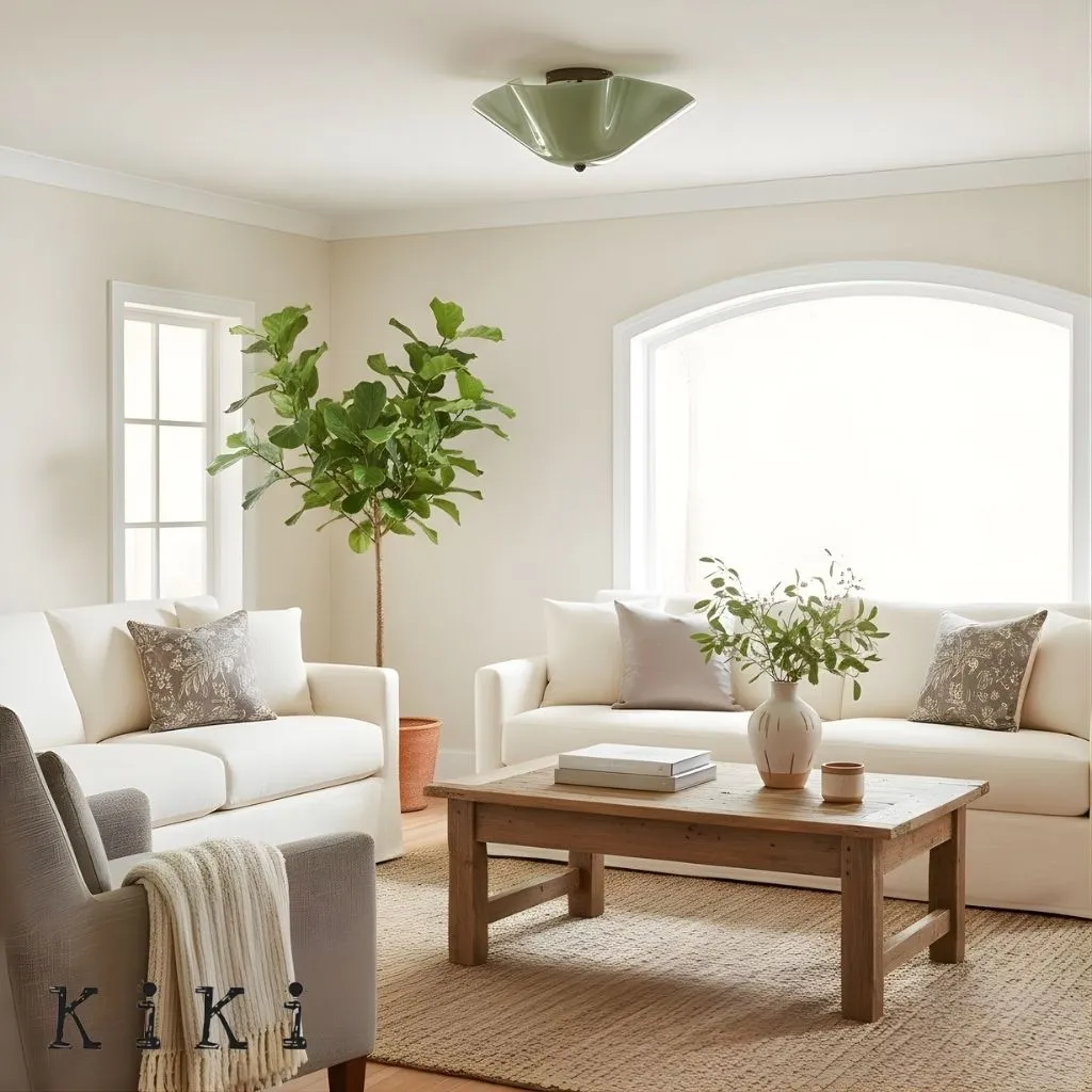 Bellina Minimalist Glass Ceiling Light - Elegant Modern Lighting for Living Areas KL1439