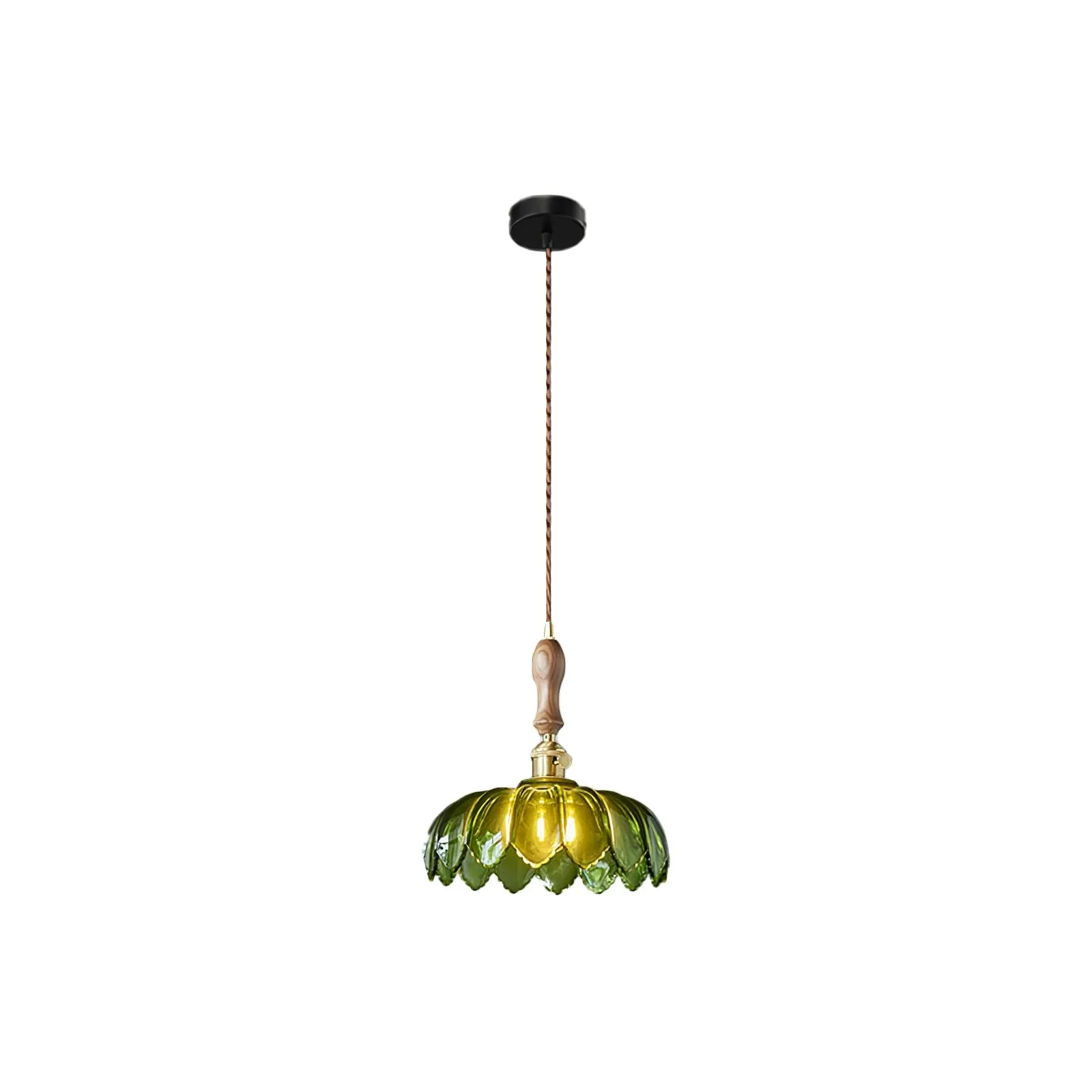 Retro Petal Green Pendant Lamp KL452
