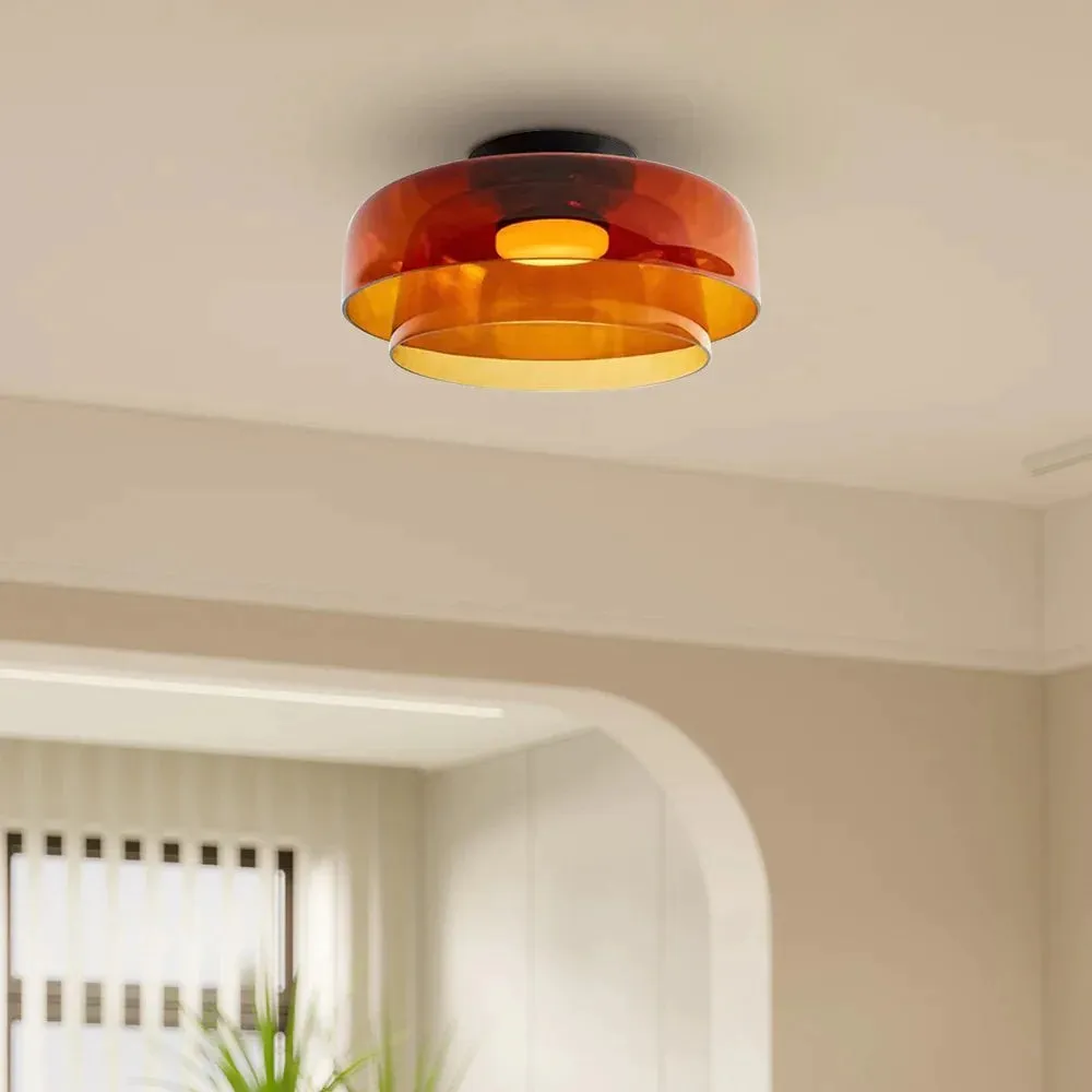 Celestial Morandi Layered Glass Ceiling Light - Scandinavian Ceiling Lamp For Living Room KL2146
