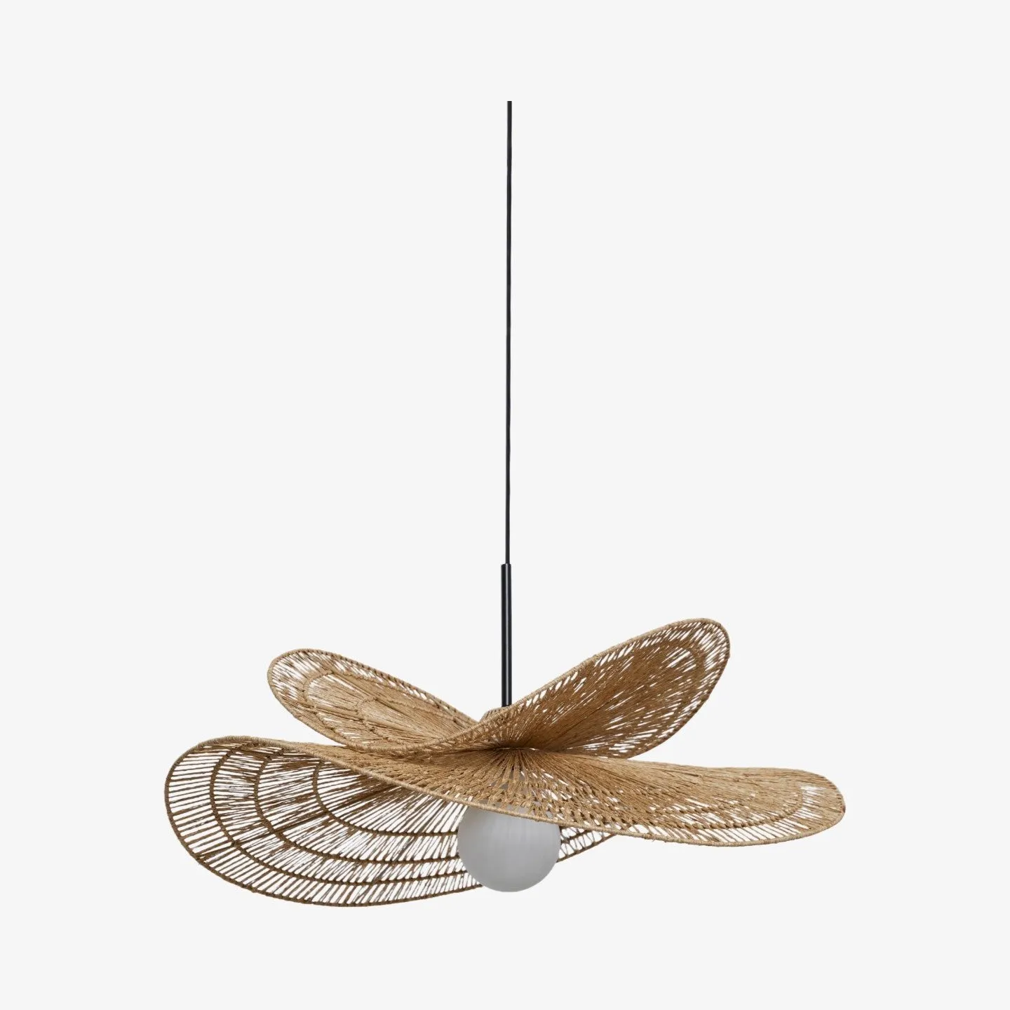 Florevian Tiered Shade Pendant Light with Woven Textured Design for Dining Room KL1598