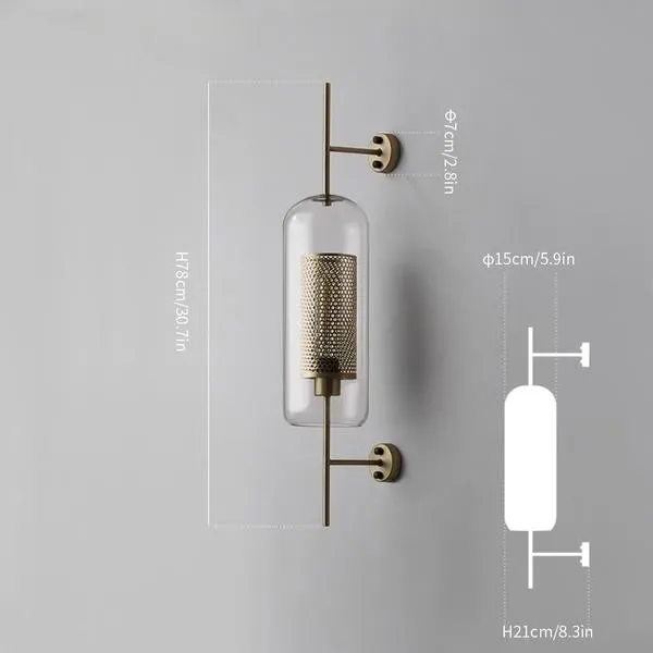 Chiswick Glass Wall Light