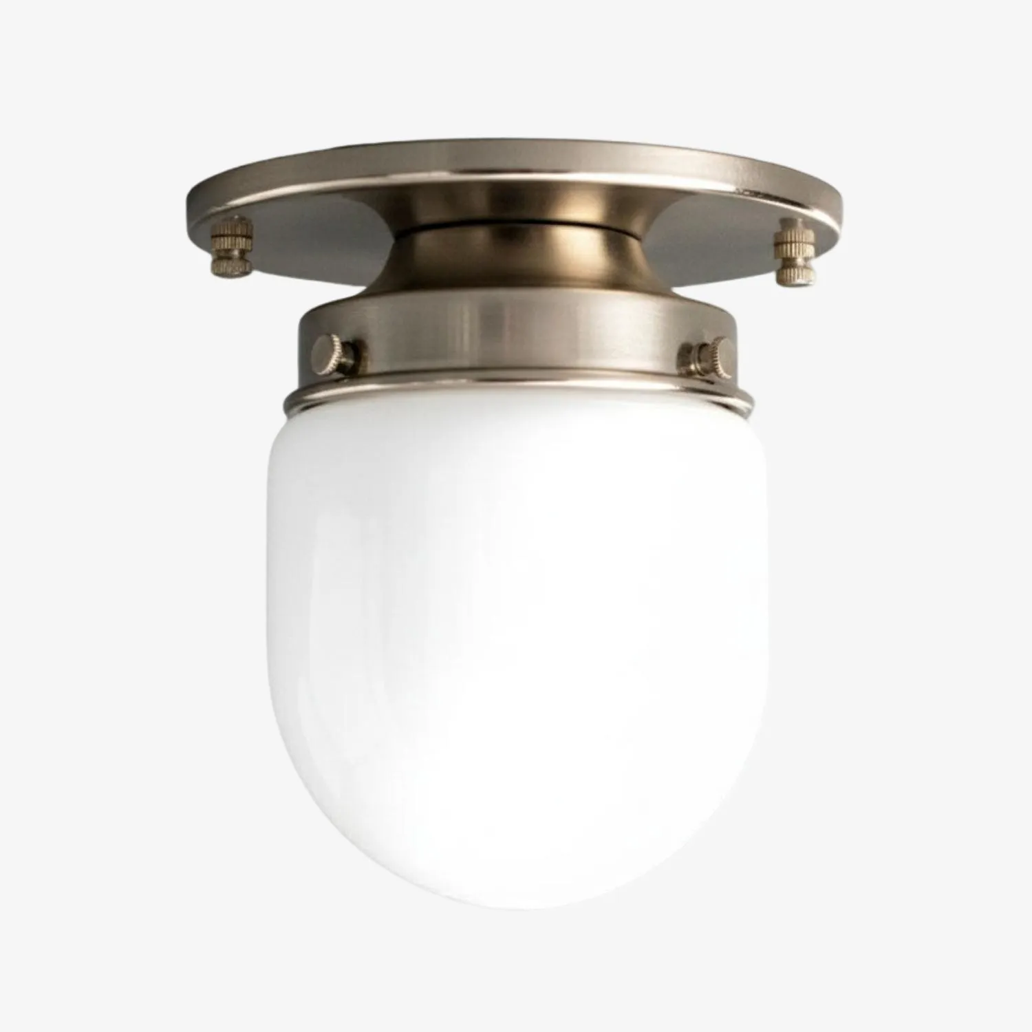 Opalume Glass Globe Flush Mount Light - Vintage Style Lamp for Hallway or Entryway KL1429