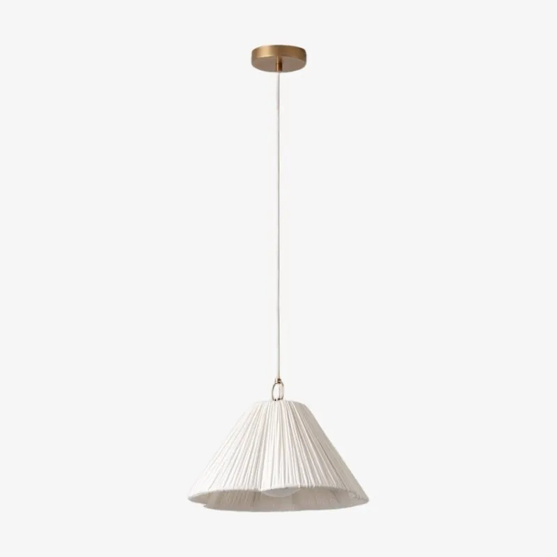 Blossine Decorative Fabric Pendant Light - Scalloped Design for Open Space Dining KL1673