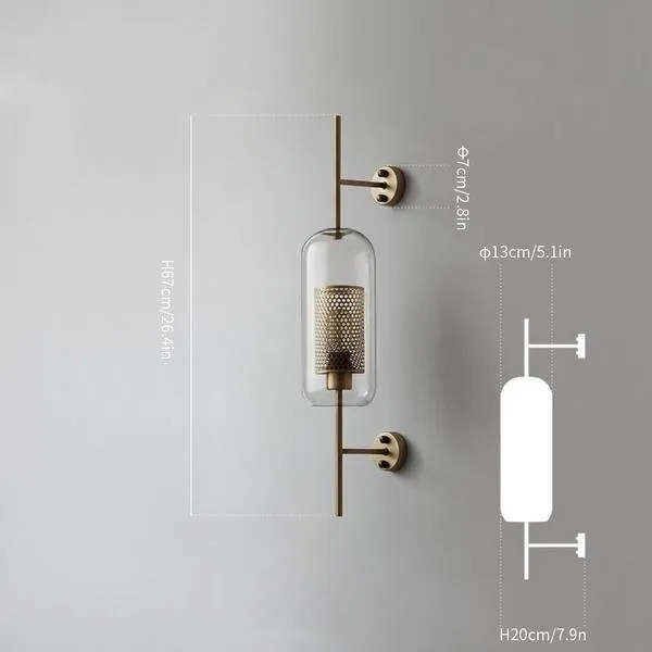 Chiswick Glass Wall Light