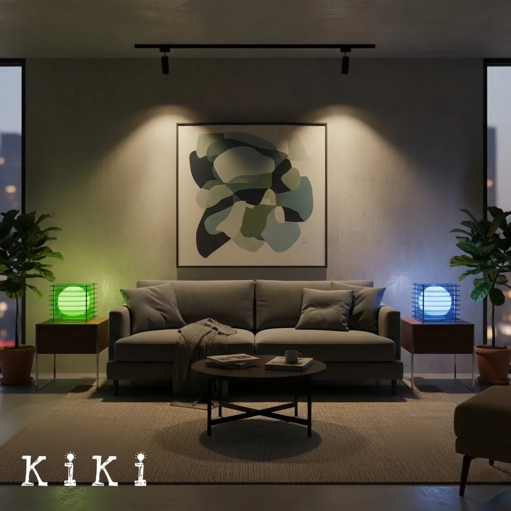 Afterglow Cube Table Lamp - Geometric Sphere Lighting for Bedroom Lighting KL2062