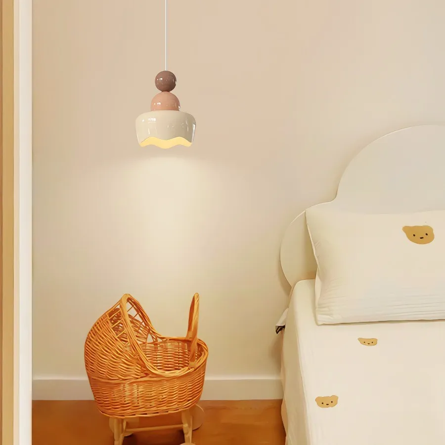 Cream Sunny Rain Doll Resin Pendant Light KL126
