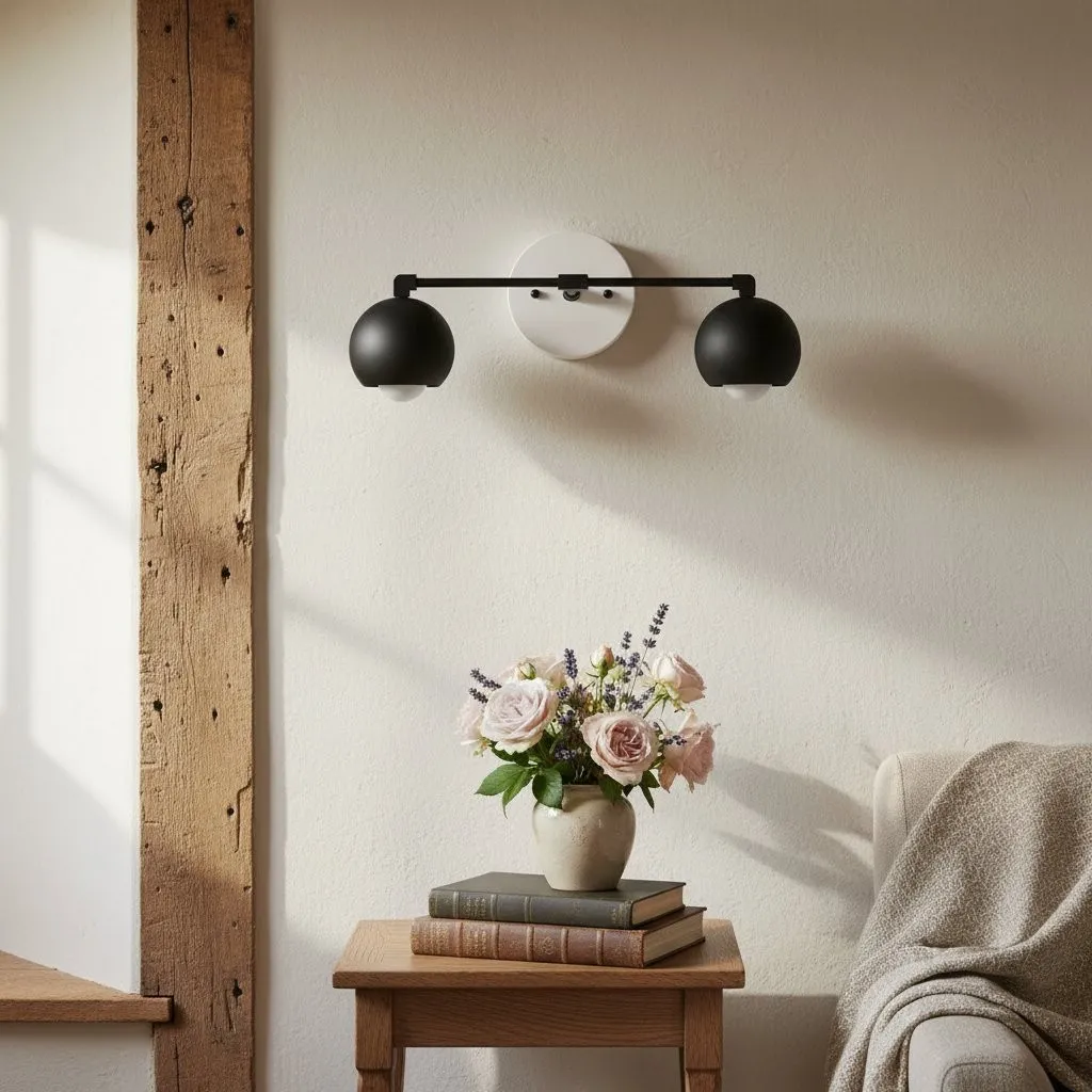 Metio Dome Decorative Vanity Light - Classic Orb Shade Bathroom Wall Lamp KL1424