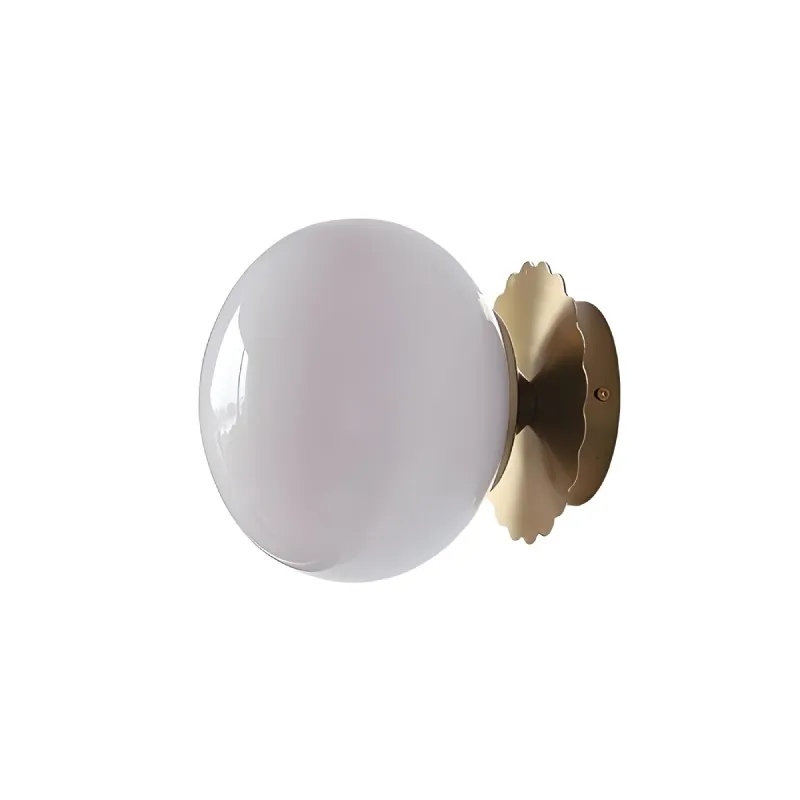 Marshmallow Glass Ball Wall Sconce KL149