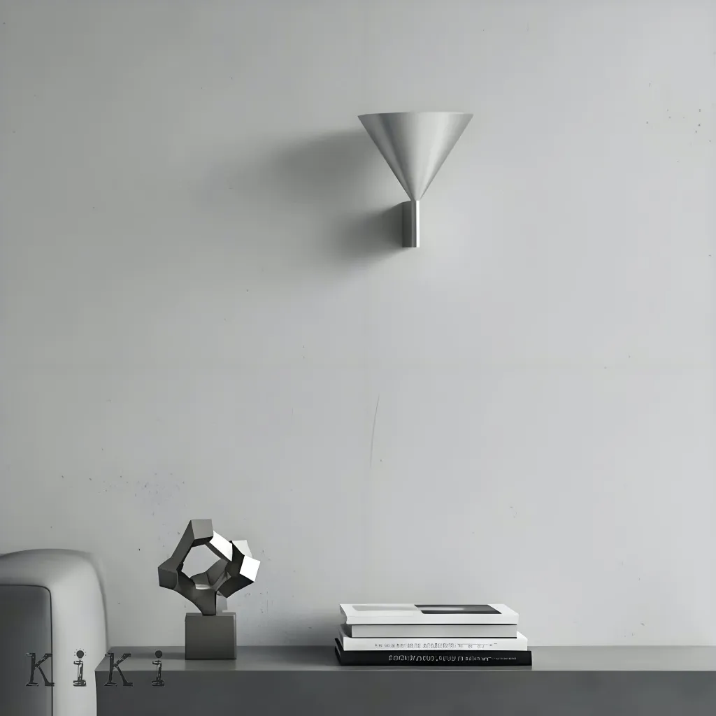 Minimalist Metal Conical Wall Lamp - Modern Cone Sconce for Interior Spaces KL2327