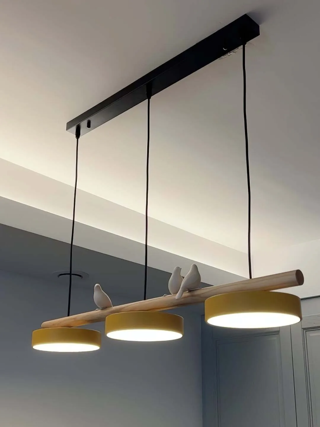 Creative Branch Bird Shaped Pendant Lamp KL864
