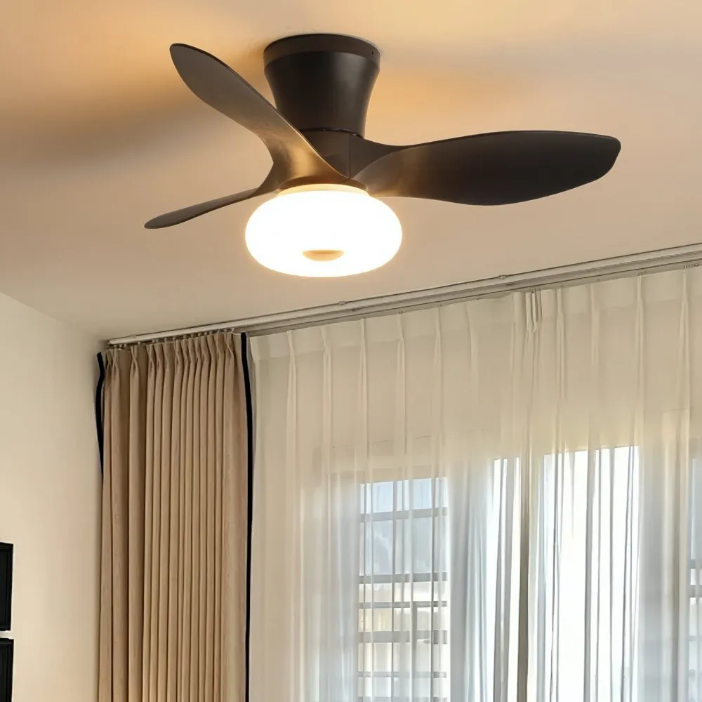Cream Style Ultra Quiet Led Ceiling Fan For Bedroom KL948