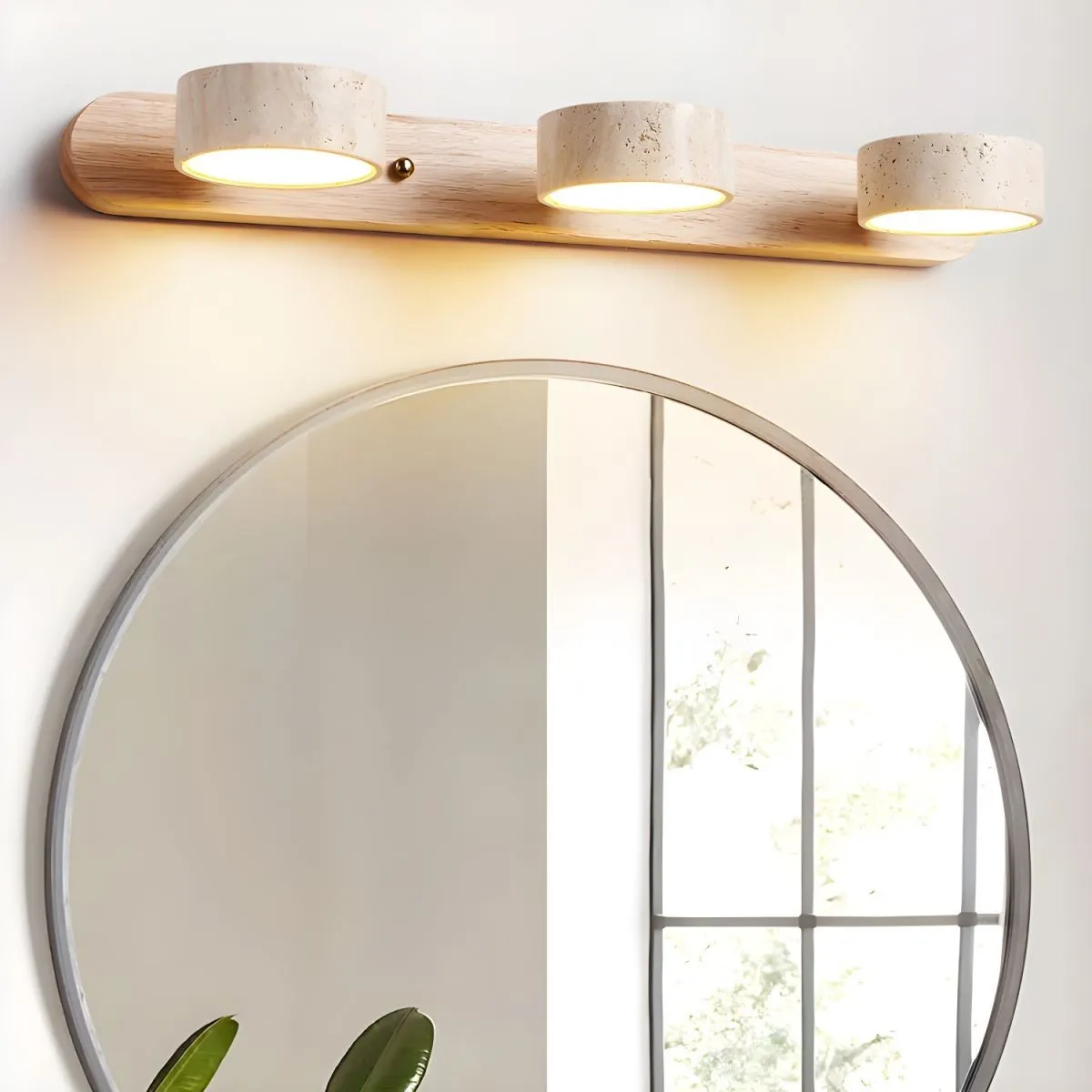 Minimalist Multi Light Travertine Wall Sconce KL892