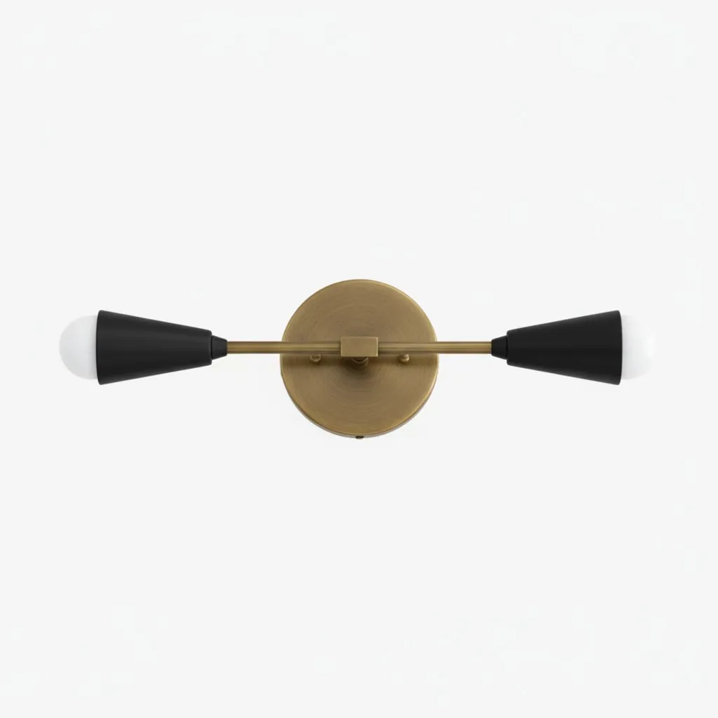 Mobilux Line Minimalist Vanity Light Fixture - Mid Century Bathroom Sconce KL1407