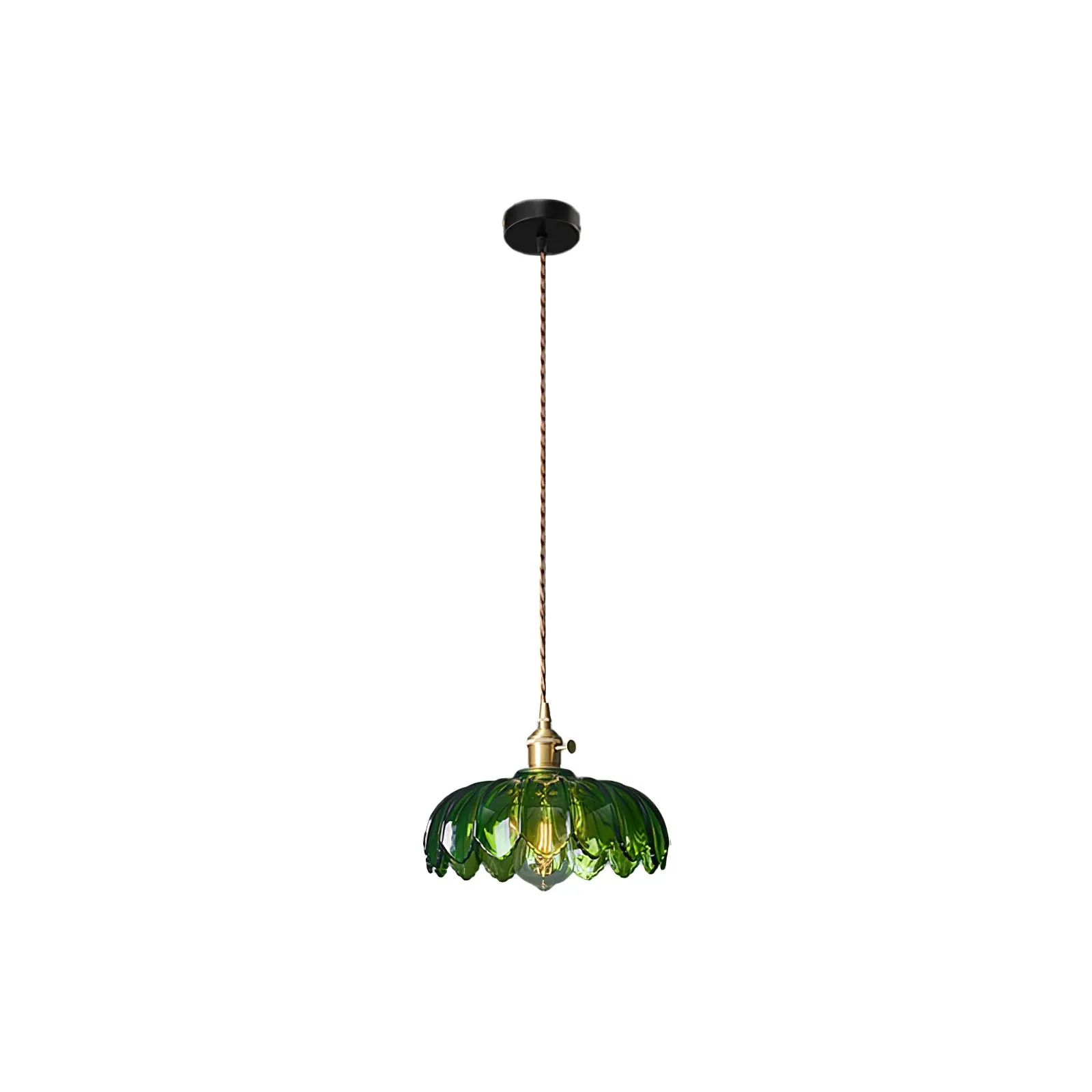 Retro Petal Green Pendant Lamp KL452