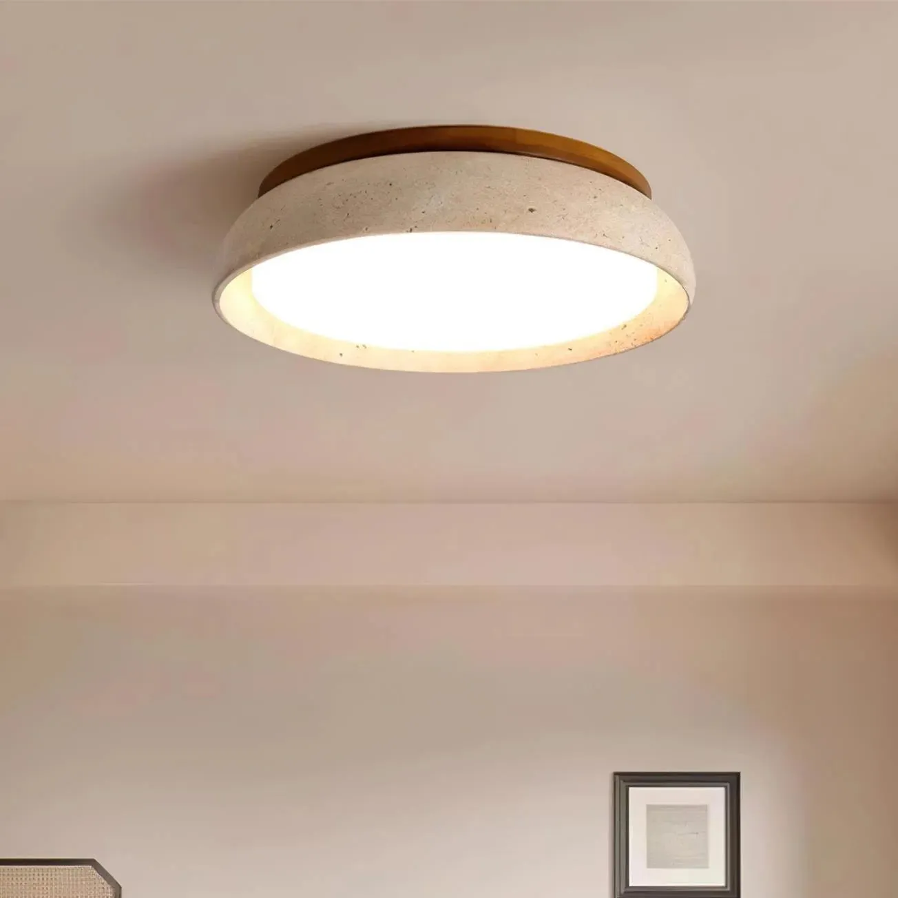 Modern Scandinavian Travertine Ceiling Light KL1556