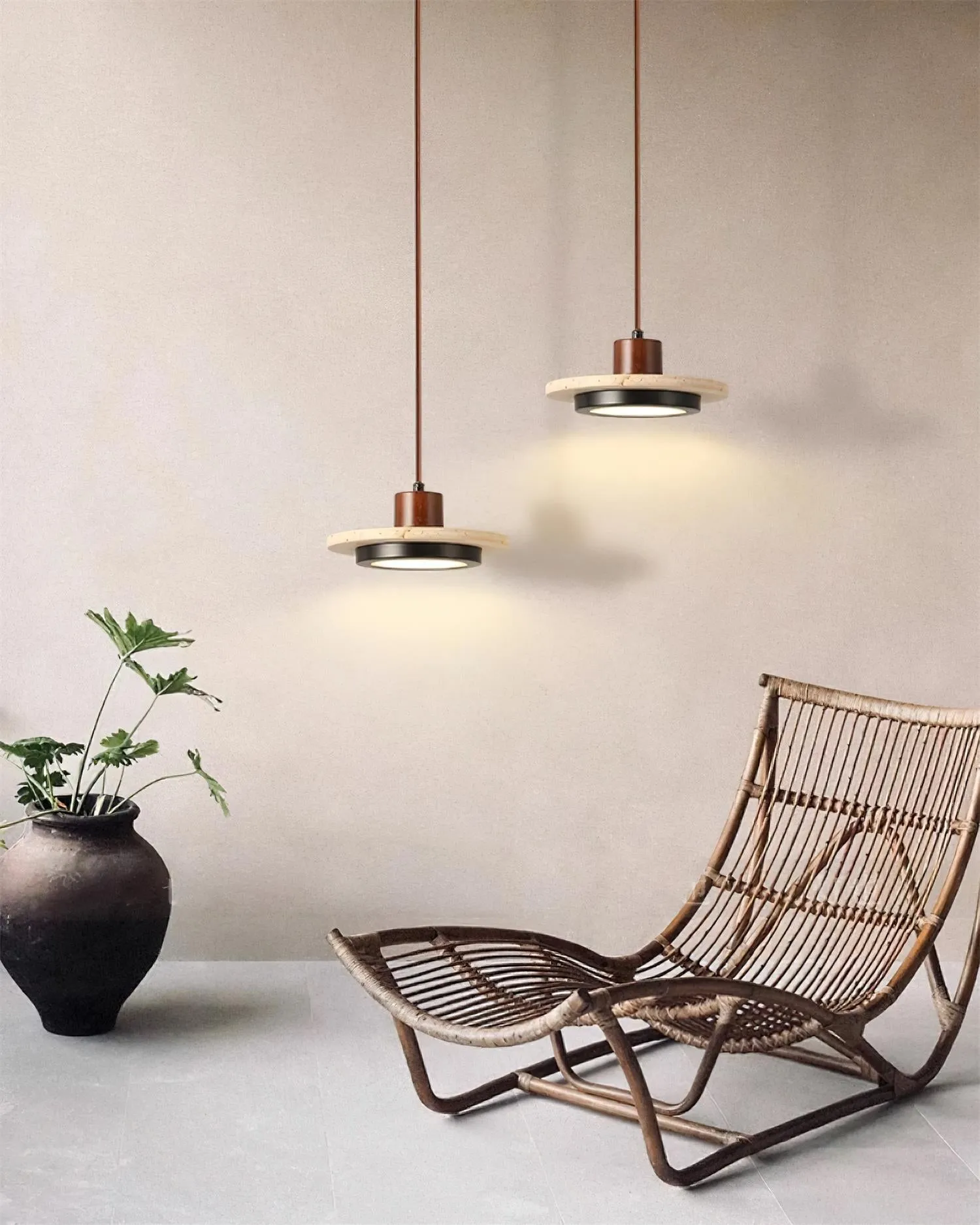 Creative Retro Regular Disc LED Pendant Lamp KL417