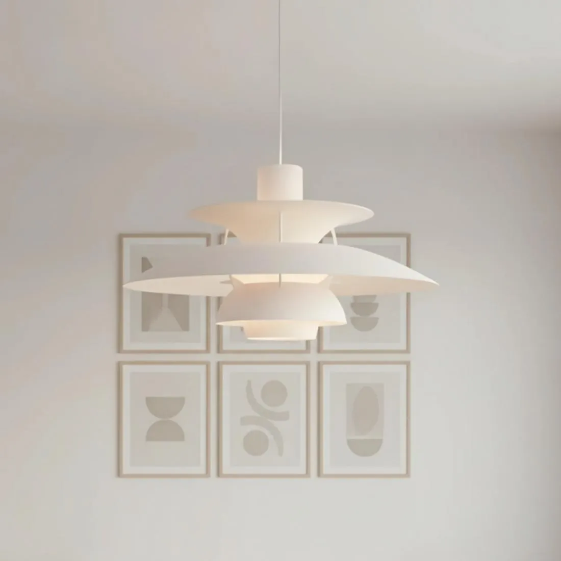 Scandinavian Multilayer Metal Pendant Light