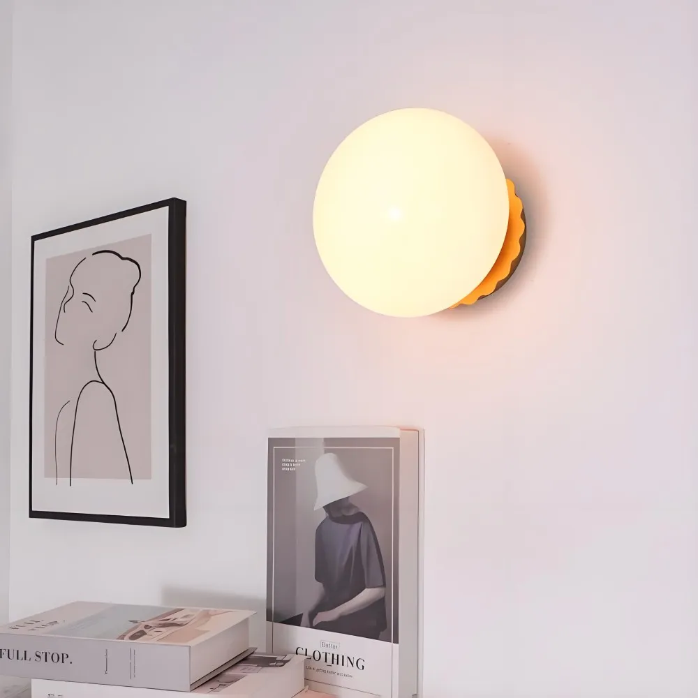 Marshmallow Glass Ball Wall Sconce KL149