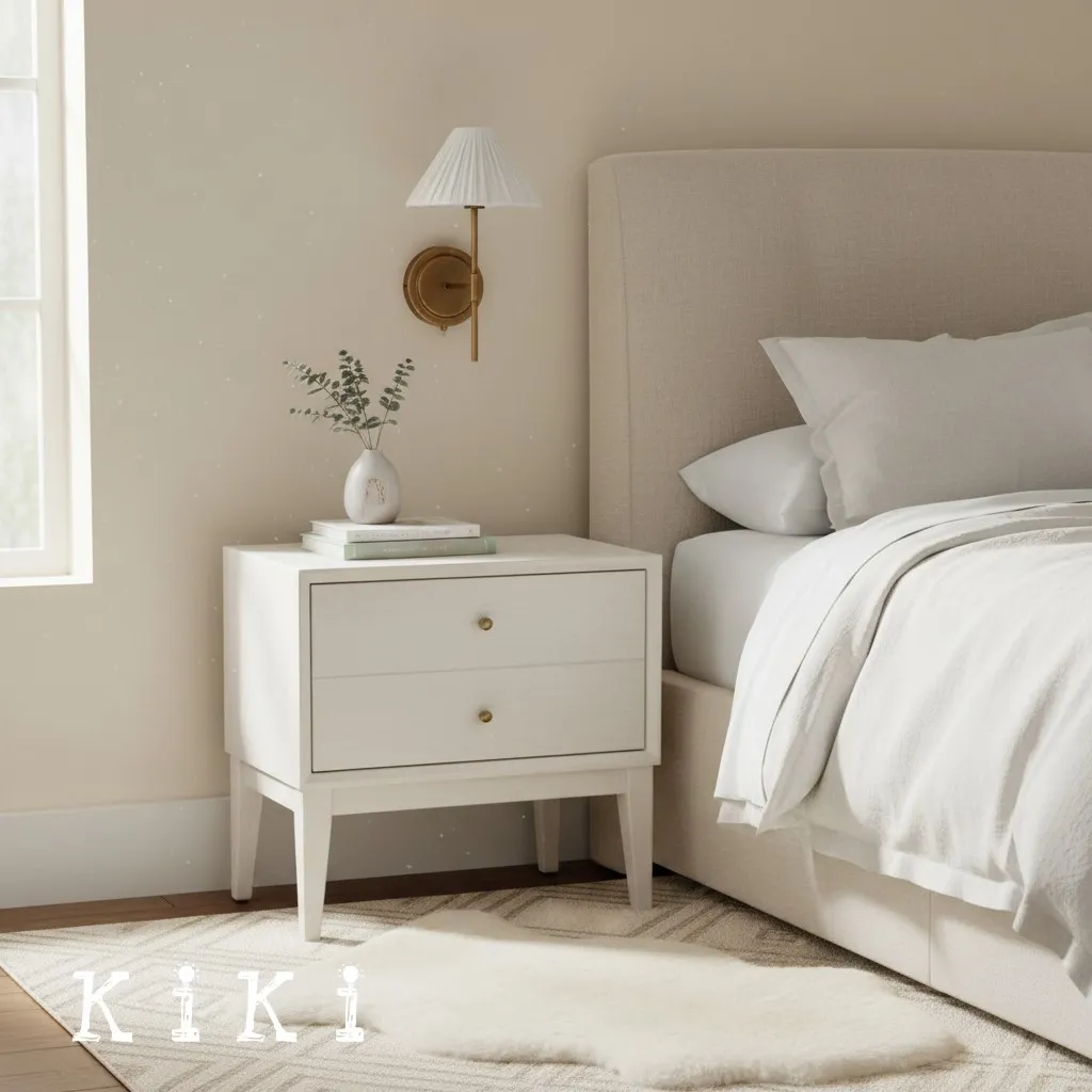 Blossine Linen Scalloped Wall Light – Modern Soft Fabric Lamp for Hallway or Bedroom KL1570