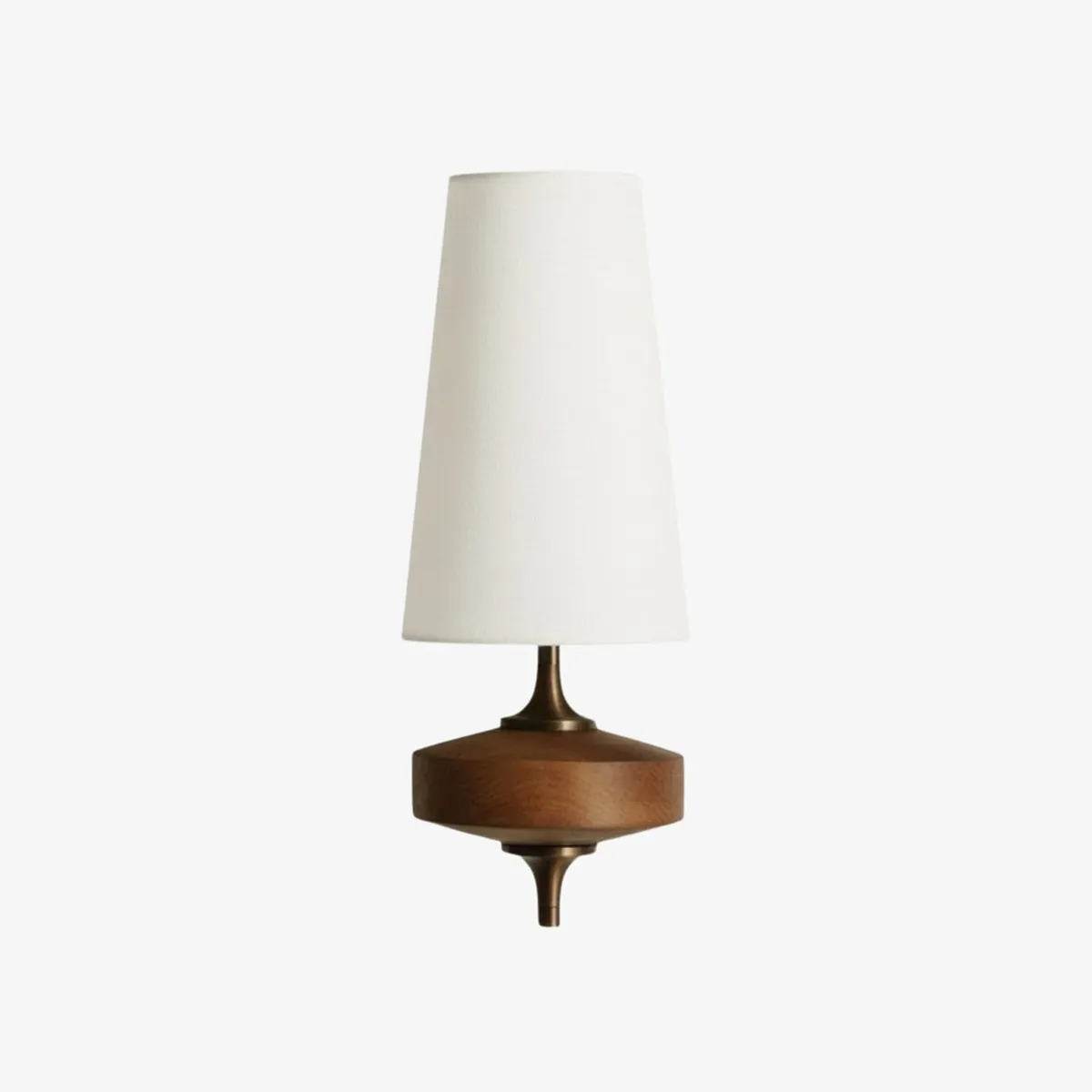 Hour Retro Fabric Shade Wall Sconce – Mid-Century Inspired For Vanity or Bedside KL1176
