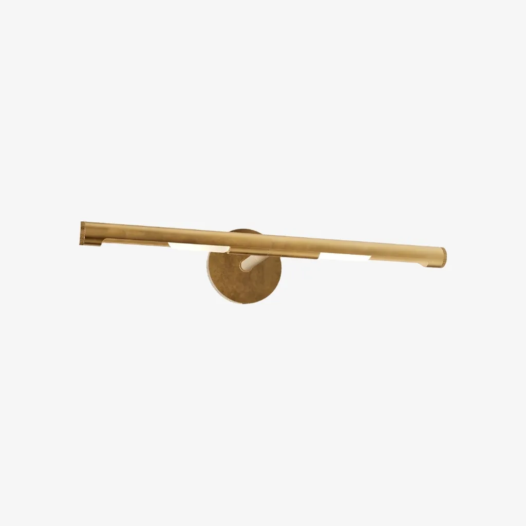 Aurix Wall Mount Art Light - Aged Finish Picture Light for Highlighting Canvases KL2166