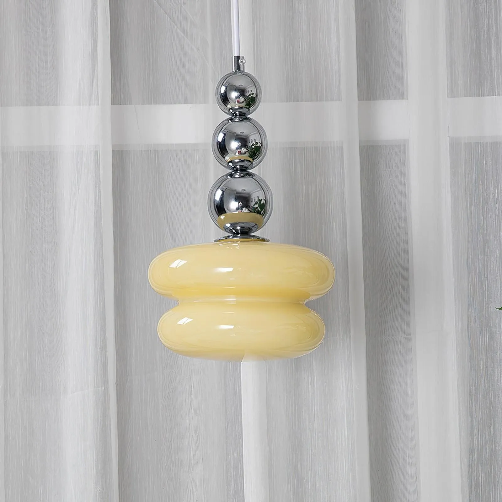 Contemporary Nordic Glass Ball Hoist Pendant Light For Living Room KL508
