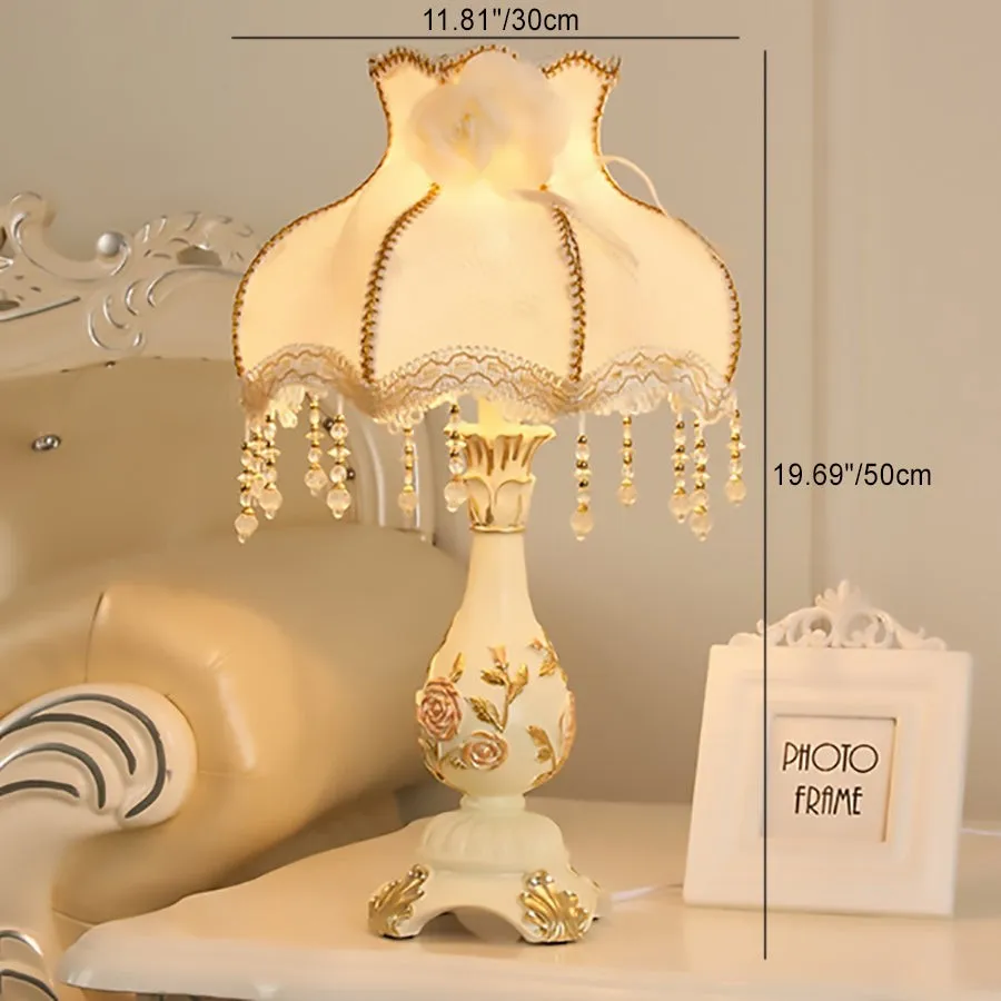 Classic European Vase Base Resin Fabric Table Lamp KL707