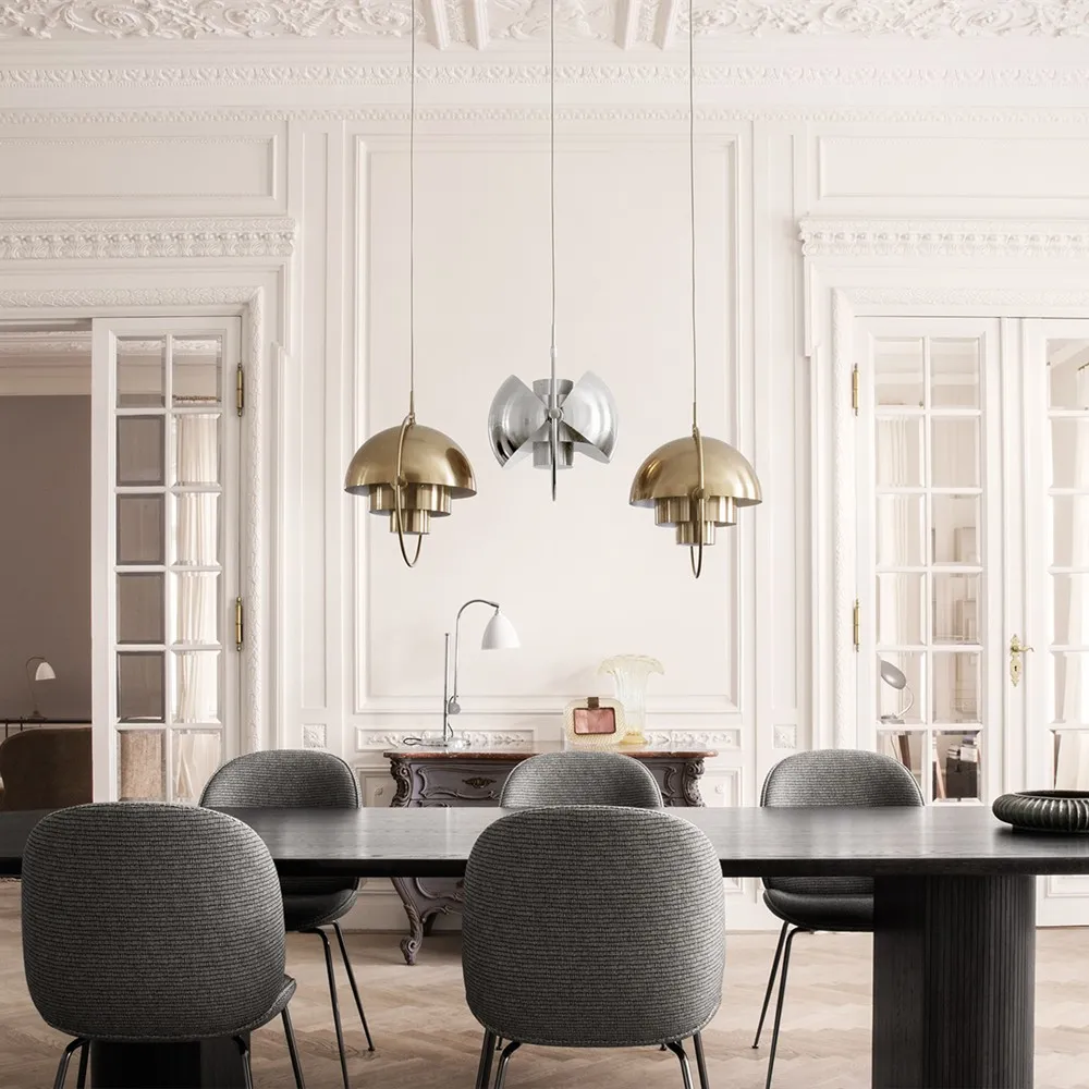 Multi-Lite Pendant Light - Layered Metal Pendant Lamp For Kitchen Island