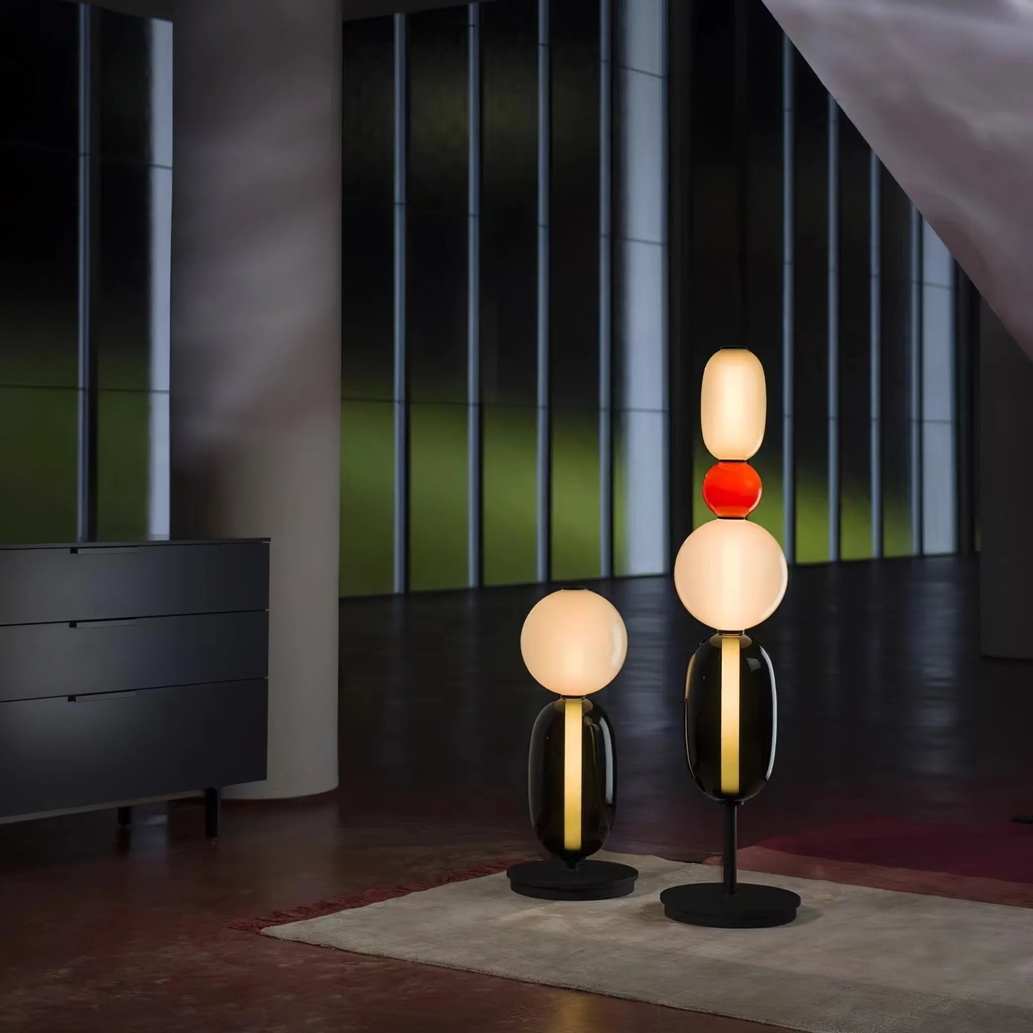 Nordic Minimalist Creative Luxury Gourd Glass Table Lamp KL278
