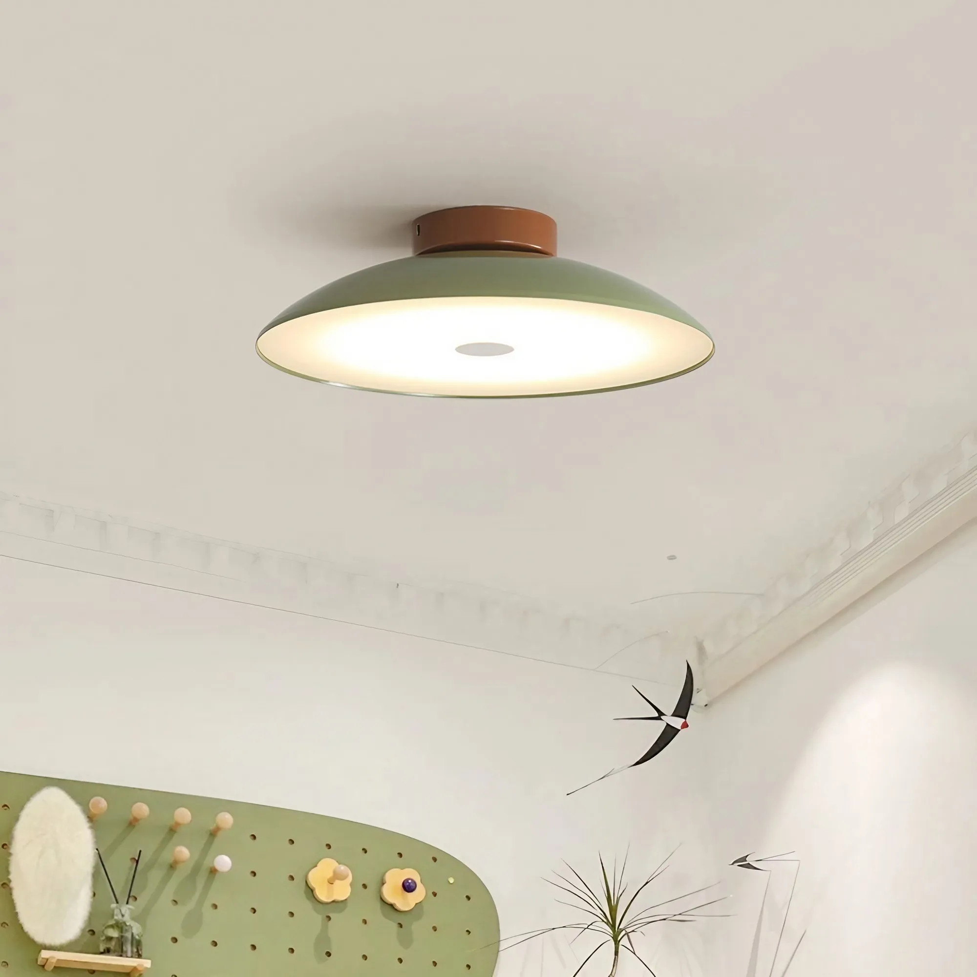 Nordic Cream Led Iron Aisle Ceiling Light KL194
