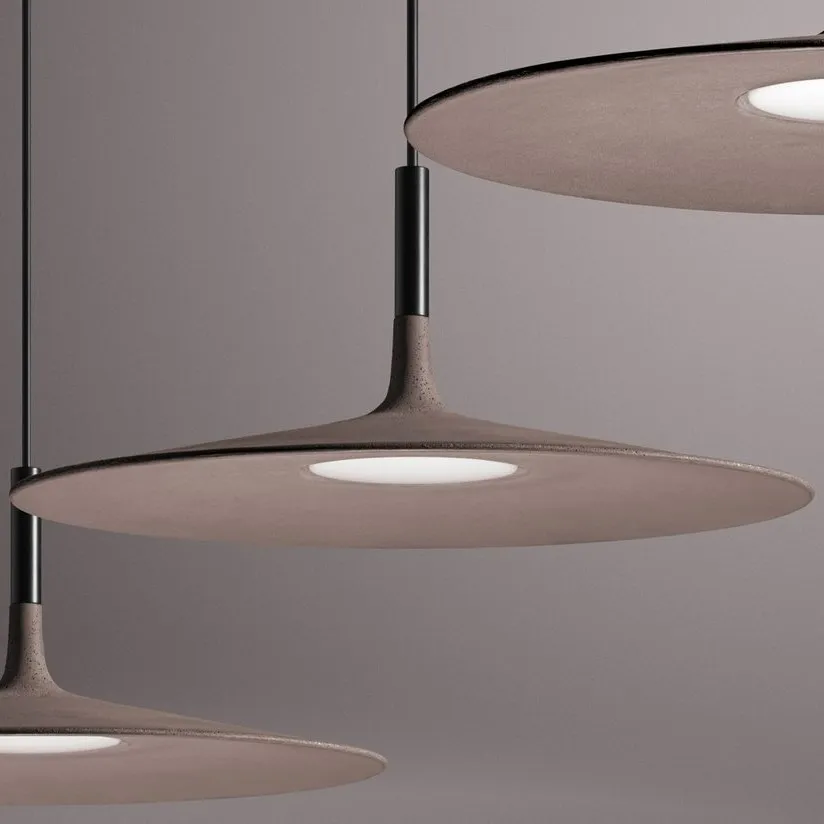 Aplomb Large Pendant Lamp - Minimalist Resin LED Pendant Light for Kitchen