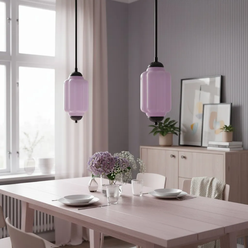 Eloise Simple Glass Irregular Lantern Pendant Lamp KL828