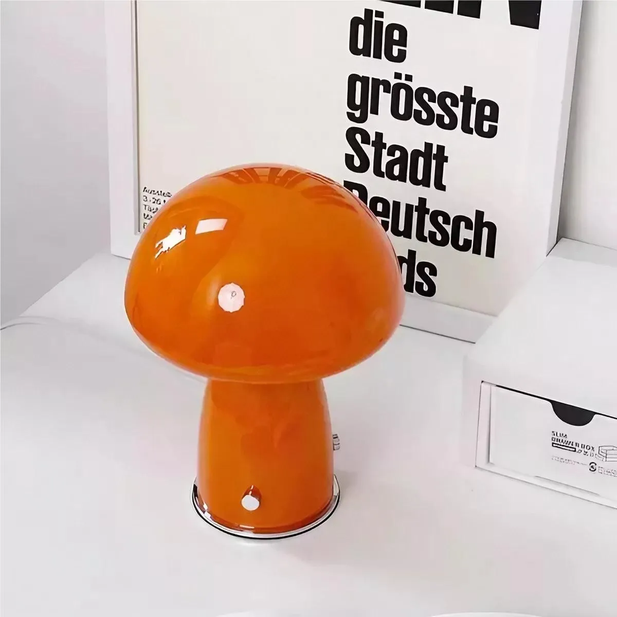 Modern Bauhaus Glass Mushroom Table Lamp KL40