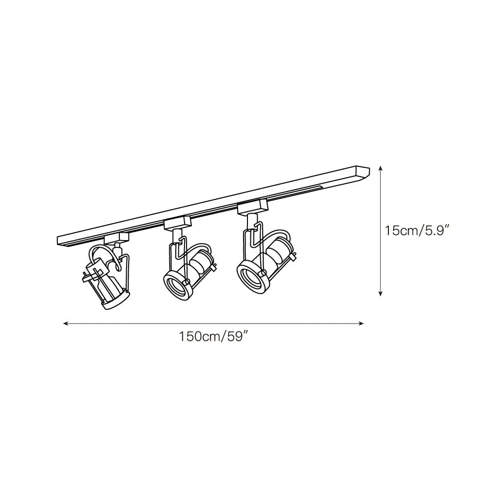 Lucide Industrial Track Lights D695