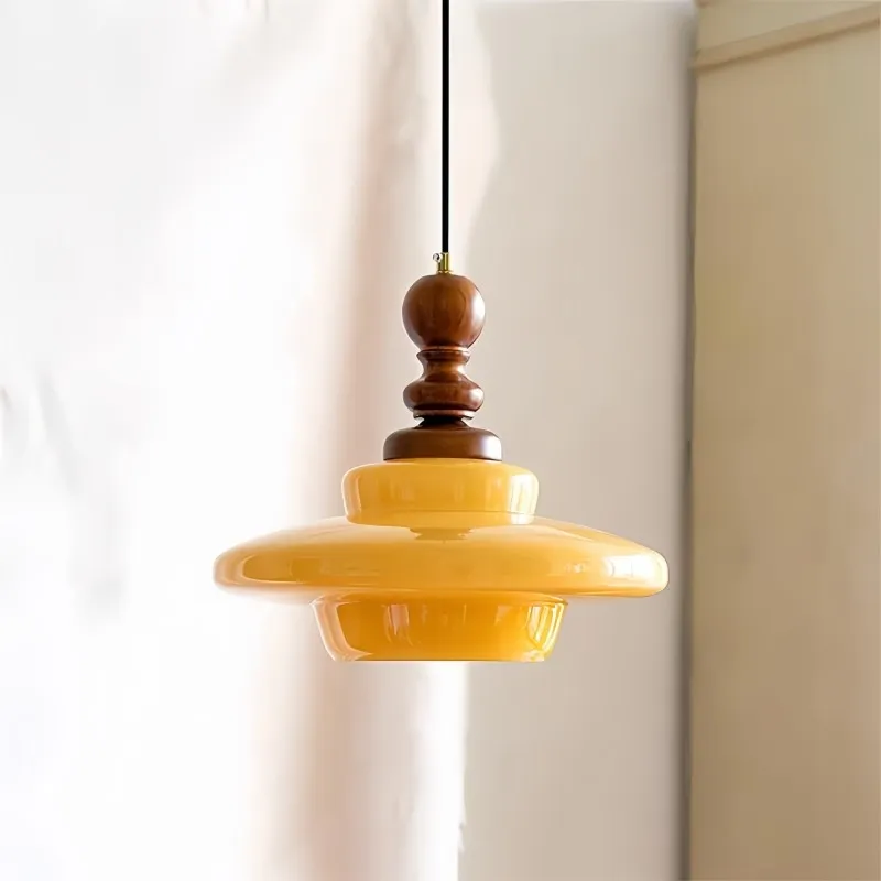 Medieval Cream Glass Pendant Lamp KL306