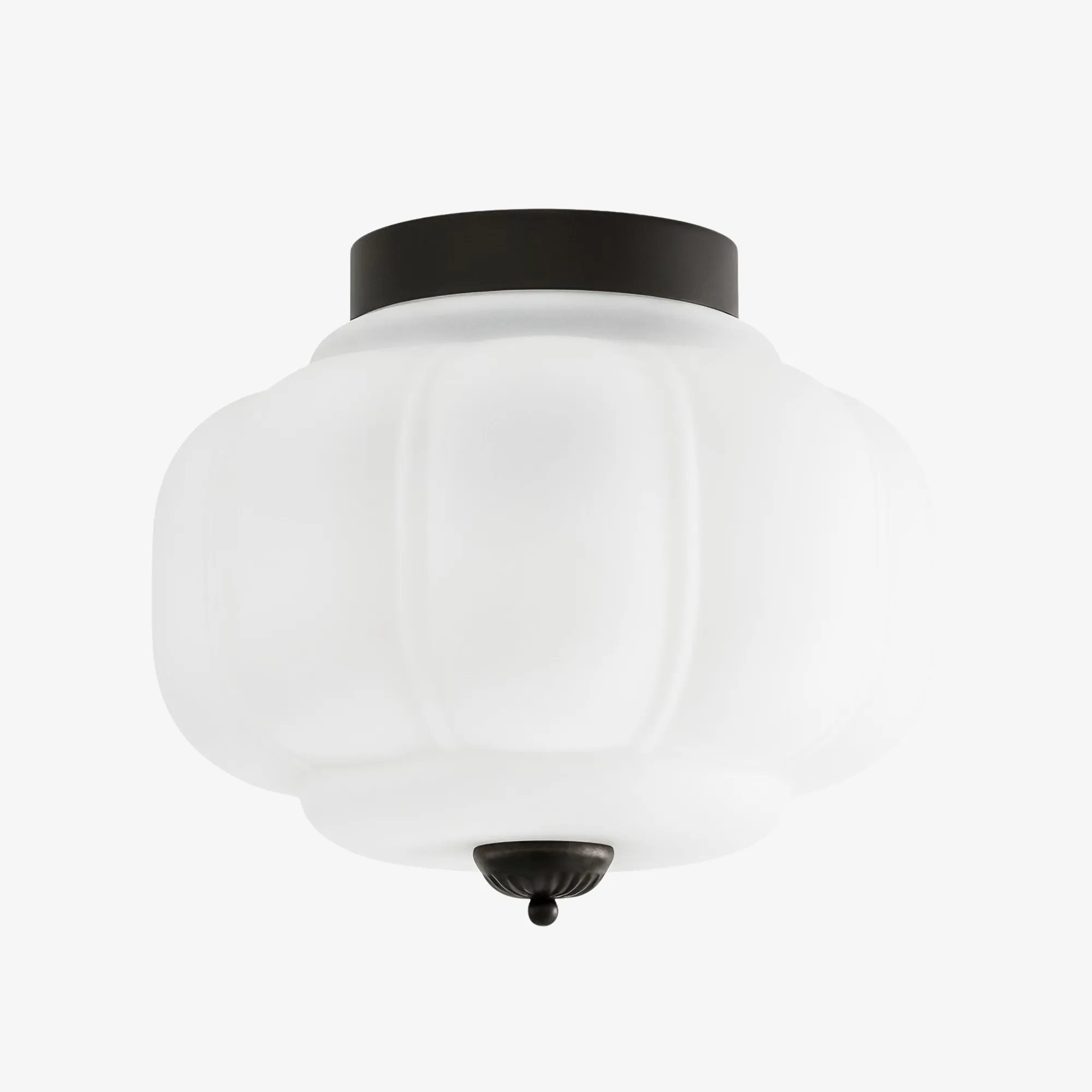 Eloise Pumpkin Inspired Retro Design Glass Ceiling Light - Accent Lighting for Living Room KL1393